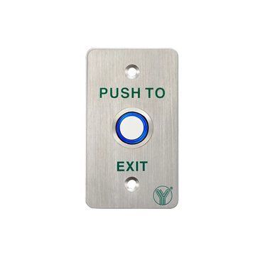 Yli Electronic PBK-814B(LED) (металл) Контактная кнопка выхода 0005929 &ndash; поставщик электрооборудования для автоматизации пространства Polygon Center
