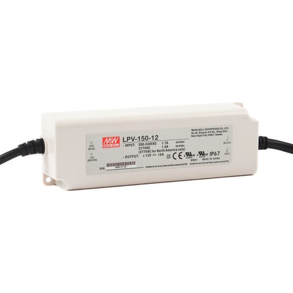 Блок питания Mean Well LPV-150-12 (120W; 10A; 12V; IP67) Series "LPV" 623005 &ndash; поставщик электрооборудования для автоматизации пространства Polygon Center