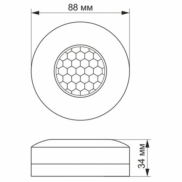 VIDEX VL-SPC12B 220V 1200W IP20 Датчик движения и освещенности 0017538 &ndash; поставщик электрооборудования для автоматизации пространства Polygon Center
