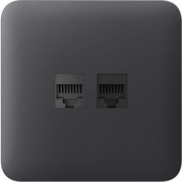 Ajax SoloCover (LAN) graphite Фронтальна панель 0027595 - постачальник електрообладнання для автоматизації простору Polygon Center