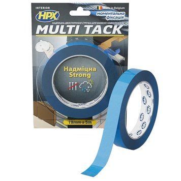 HPX MTT1905 MULTI TACK 19мм х 5м Стрічка двохстороння 78MTT1905 - постачальник електрообладнання для автоматизації простору Polygon Center