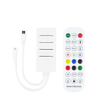 Контролер PROLUM SPI; RGB; Bluetooth; 24 кнопки; 3PIN; 404011 - постачальник електрообладнання для автоматизації простору Polygon Center