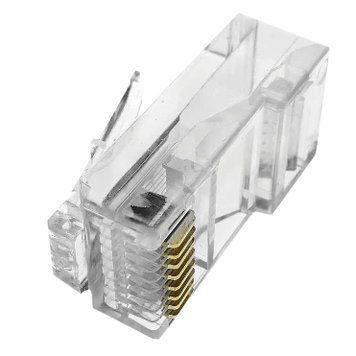 Merlion RJ-45 8P8C UTP Cat-5 Конектор (100 шт/уп.) 0016283 - постачальник електрообладнання для автоматизації простору Polygon Center