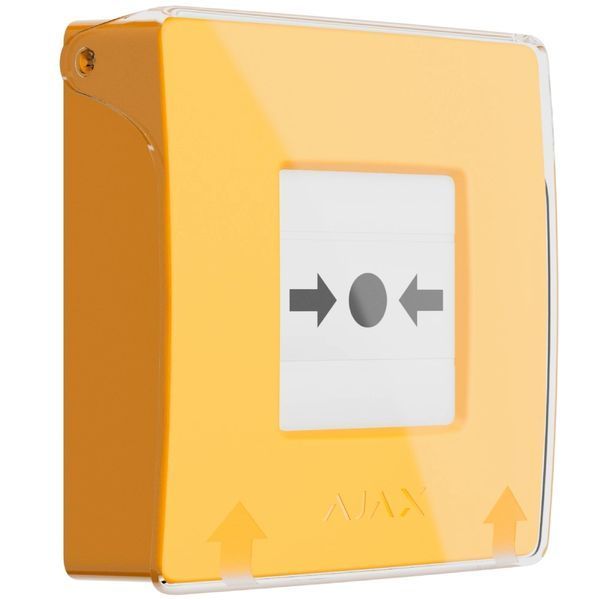 Ajax Manual Call Point (Yellow) ручной беспроводной Извещатель 0034607 &ndash; поставщик электрооборудования для автоматизации пространства Polygon Center
