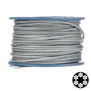 APRO 4 мм (3+1) DIN 3055 (6х7 + FC) 200 м Трос в ПВХ оболонці 0035134 - постачальник електрообладнання для автоматизації простору Polygon Center