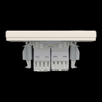 РОЗЕТКА КОМП'ЮТЕРНА RJ45 КАТ. 5Е І ТЕЛЕФОННА РОЗЕТКА RJ12 КРЕМ ASFORA