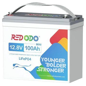 Redodo 12.8V 100Ah Mini 1280Вт&bull;г LiFePO4 Літієва акумуляторна батарея 0034521 - постачальник електрообладнання для автоматизації простору Polygon Center