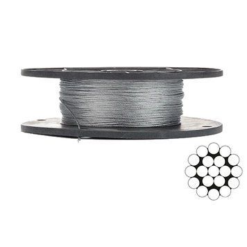 APRO 1мм DIN 3053 (1x19) бухта 200м Трос оцинкований 0035137 - постачальник електрообладнання для автоматизації простору Polygon Center