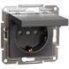 Schneider Electric Asfora EPH3100171 Розетка антрацит 0021564, 1/3 - Polygon Center