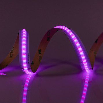 Світлодіодна стрічка RGB+W 4000К 19 Вт/м COB 784 діода IP33 24 Вольта 800 lm. UCRGBW4-24-784-12 - постачальник електрообладнання для автоматизації простору Polygon Center