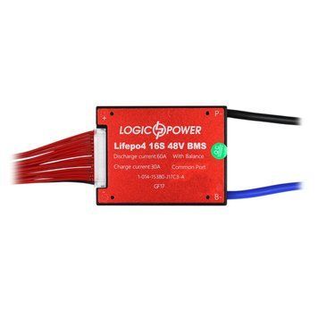 BMS плата LP LiFePO4 48V 16S Dis 60A Ch 30A LP15068 - постачальник електрообладнання для автоматизації простору Polygon Center