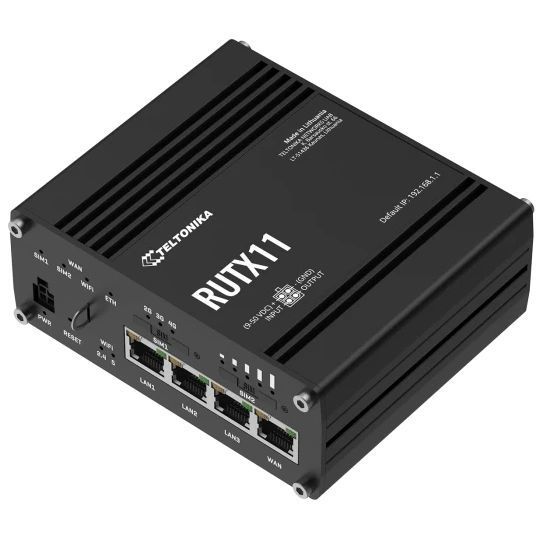 Teltonika RUTX11 Промышленный сотовый маршрутизатор 0026559 &ndash; поставщик электрооборудования для автоматизации пространства Polygon Center