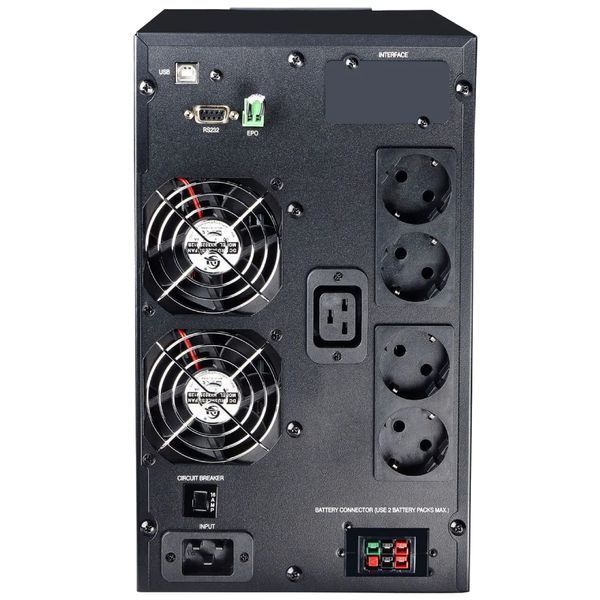 Powercom MAC3000 Schuko LCD Джерело безперебійного живлення 0019796 - постачальник електрообладнання для автоматизації простору Polygon Center