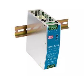 Блок живлення на DIN-рейку Mean Well NDR-120-12 120W; 10A; 12V; IP20) Series "NDR" 631002 - постачальник електрообладнання для автоматизації простору Polygon Center