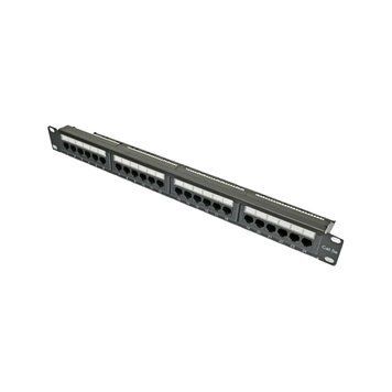 Kingda KDPA6043 Патч-панель 19" 24хRJ-45 UTP кат.5e, с задним организатором, Kingda 0006945 &ndash; поставщик электрооборудования для автоматизации пространства Polygon Center