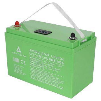 LP12-100 100Ah 12V 100A LCD Акумуляторна батарея 0034800 - постачальник електрообладнання для автоматизації простору Polygon Center