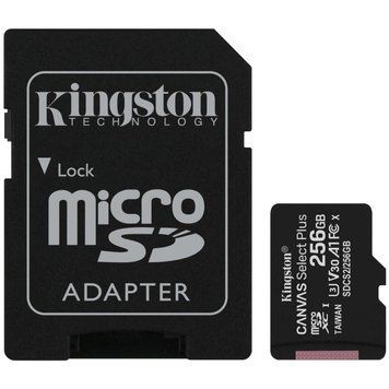 Kingston 256GB micSDXC Canvas Select Plus 100R A1 C10 Card Модуль флэш-памяти 0019061 &ndash; поставщик электрооборудования для автоматизации пространства Polygon Center