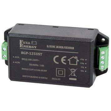 Full Energy BGP-125UST 12 В / 5 А Блок питания 0024723 &ndash; поставщик электрооборудования для автоматизации пространства Polygon Center