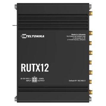 Teltonika RUTX12 Промисловий стільниковий маршрутизатор 0026561 - постачальник електрообладнання для автоматизації простору Polygon Center