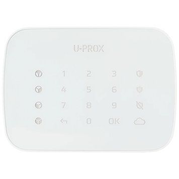 U-Prox Keypad G4 White Беспроводная сенсорная клавиатура для четырех групп 0013566 &ndash; поставщик электрооборудования для автоматизации пространства Polygon Center