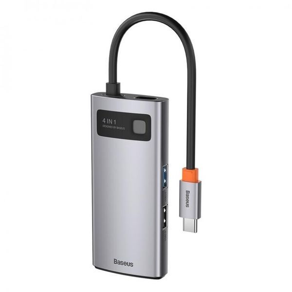 USB Hub Baseus Metal Gleam Series 4-in-1 Multifunctional Type-C Cерый (CAHUB-CY0G) LP16984 &ndash; поставщик электрооборудования для автоматизации пространства Polygon Center