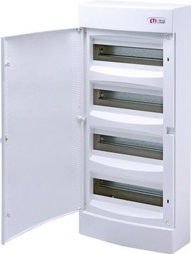 Щит внеш. распределительный ECT 48PO (48 мод. белые дверцы) ETI 1101021 &ndash; поставщик электрооборудования для автоматизации пространства Polygon Center
