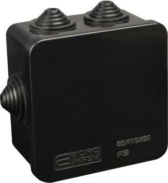 Розподільча коробка серії UAtmo Jet Black 85*85*50 (уп. 20шт) A0150170032 - постачальник електрообладнання для автоматизації простору Polygon Center