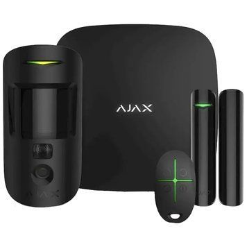 Ajax StarterKit Cam Plus HDR (8EU) UA black Комплект охоронної сигналізації