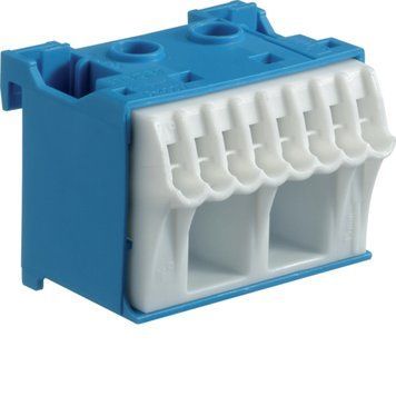 Клема N QuickConnect 2*16+8*4мм2 Hager ширина 45мм, кількість одиниць поділок - 1,5 Hager KN10N KN10N - постачальник електрообладнання для автоматизації простору Polygon Center