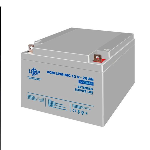 Акумулятор мультигелевий LPM-MG 12V - 26 Ah LP6557 - постачальник електрообладнання для автоматизації простору Polygon Center