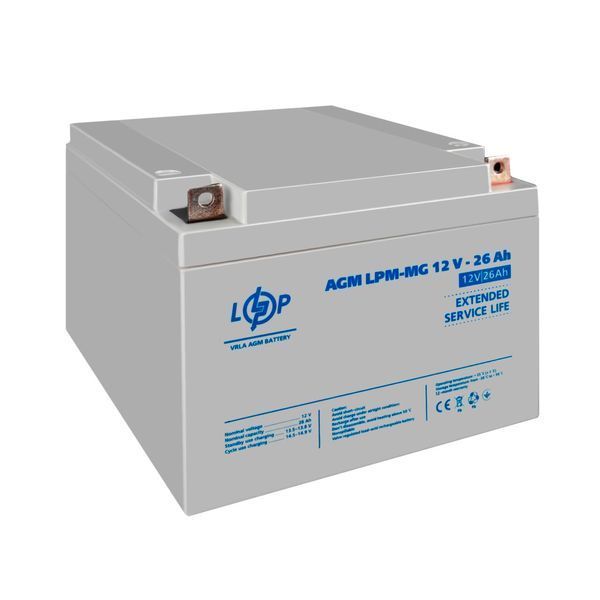 Акумулятор мультигелевий LPM-MG 12V - 26 Ah LP6557 - постачальник електрообладнання для автоматизації простору Polygon Center