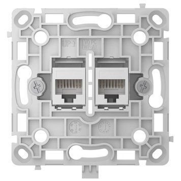 Ajax OutletCore (LAN) white Механізм інтернет розетки 0027051 - постачальник електрообладнання для автоматизації простору Polygon Center