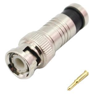 BNC-M компрессионный под коаксиальный кабель RG-6 Роз'єм 0024278 - постачальник електрообладнання для автоматизації простору Polygon Center