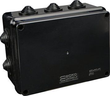 Розподільча коробка серії UAtmo Jet Black 150*110*70 (уп. 10шт) A0150170034 - постачальник електрообладнання для автоматизації простору Polygon Center