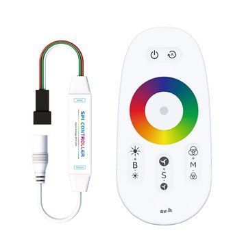 Контролер PROLUM SPI RGB (Touch; RF; 6A; 3PIN;) макс: 600px 402038 - постачальник електрообладнання для автоматизації простору Polygon Center
