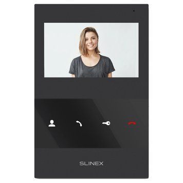 SQ-04M 4" дюйма (black) Видеодомофон Slinex 0006899 &ndash; поставщик электрооборудования для автоматизации пространства Polygon Center