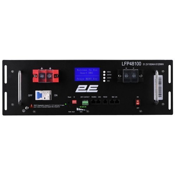 2E LFP48 100А&bull;год 19" LCD 16S Літієва акумуляторна батарея 0028155 &ndash; поставщик электрооборудования для автоматизации пространства Polygon Center