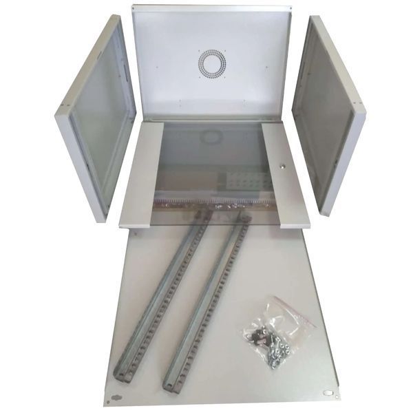 Hypernet WMNC66-12U-FLAT-AC Шафа комутаційна настінна 12U 600x600 розбірна сіра 0022424 - постачальник електрообладнання для автоматизації простору Polygon Center