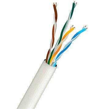 KRAFT UTP CAT5E CU 0.5 mm PVC Indoor White (305м) Кабель 0025327 - постачальник електрообладнання для автоматизації простору Polygon Center