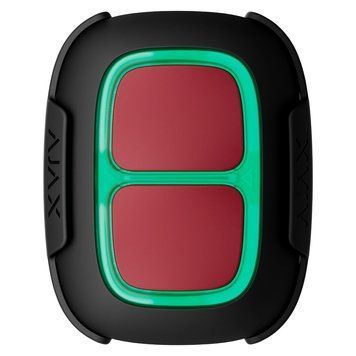 Тривожна кнопка Ajax Superior DoubleButton G3 Jeweller black 0034940 - постачальник електрообладнання для автоматизації простору Polygon Center