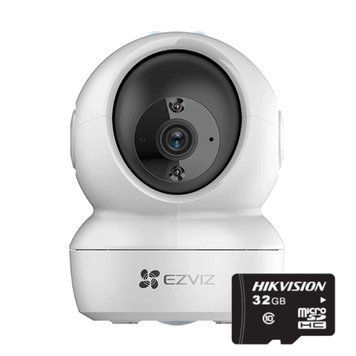 Ezviz H6c + Hikvision HS-TF-L2/32G Комплект камера + карта памяти 0024245 &ndash; поставщик электрооборудования для автоматизации пространства Polygon Center