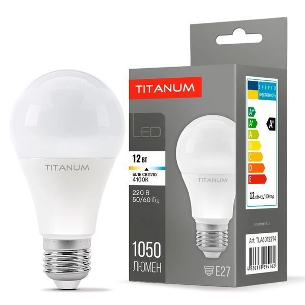 TITANUM A60 12W E27 4100K 220V LED лампа 0017512 &ndash; поставщик электрооборудования для автоматизации пространства Polygon Center